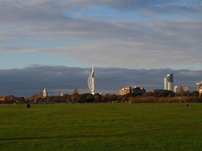 The Spinnaker Tower across the Common, Portsmouth