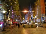 Champs Elysees in Christmas light, Paris